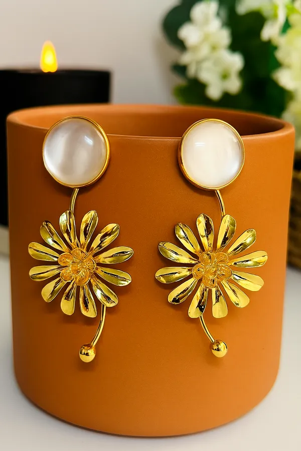 Anti-Tarnish_Daisy_Bloom_Statement_Earrings