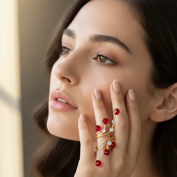 Red_Crystal_Geometric_Adjustable_Ring