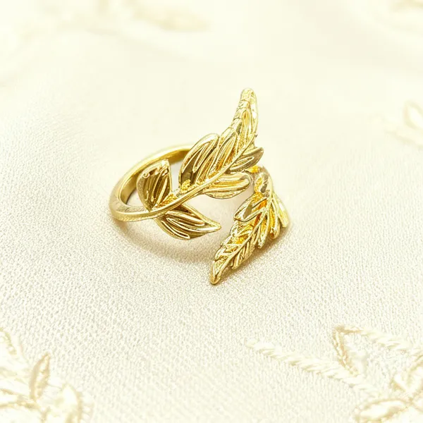 Golden_Premium_Leaf_Adjustable_Ring