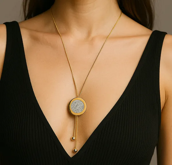 Anti-Tarnish_Gold-Tone_Minimalist_Round_Pendant_Lariat_Necklace