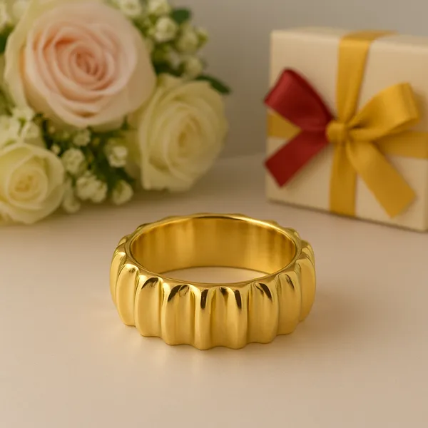 Anti-Tarnish_Gold-Plated_Textured_Statement_Bracelet
