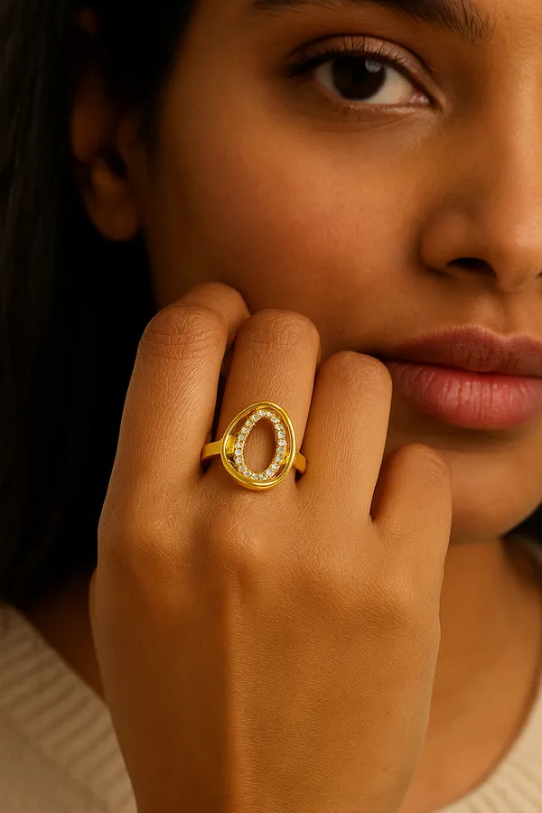Anti-Tarnish_Oval_Halo_Diamond_Accent_Ring_Gold-Tone
