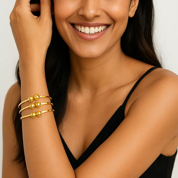 Gold-Plated_Regal_Six-Ball_Anti-Tarnish_Cuff_Bracelet