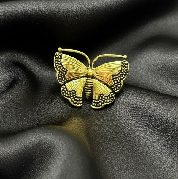 Golden_Butterfly_Adjustable_Ring