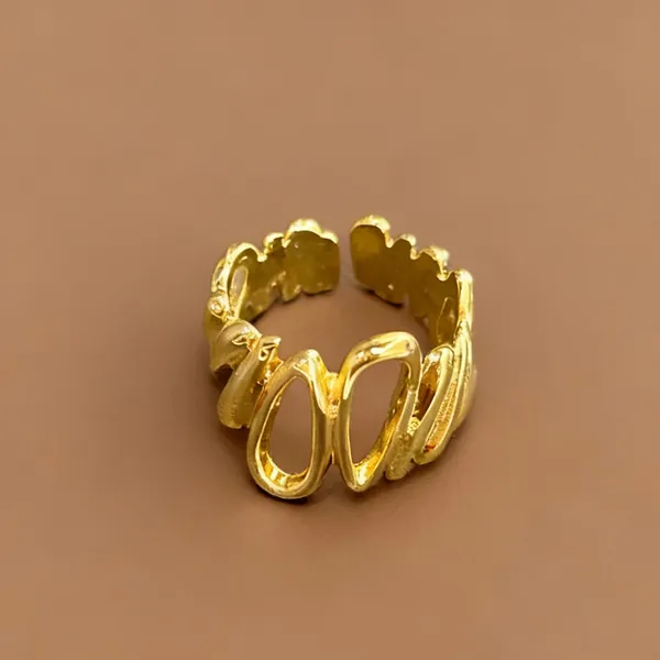 Golden_100_Abstract_Adjustable_Ring