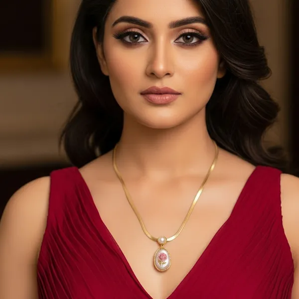 Anti-Tarnish_Pearl_Rose_18K_Gold_Plated_Statement_Pendant_Necklace