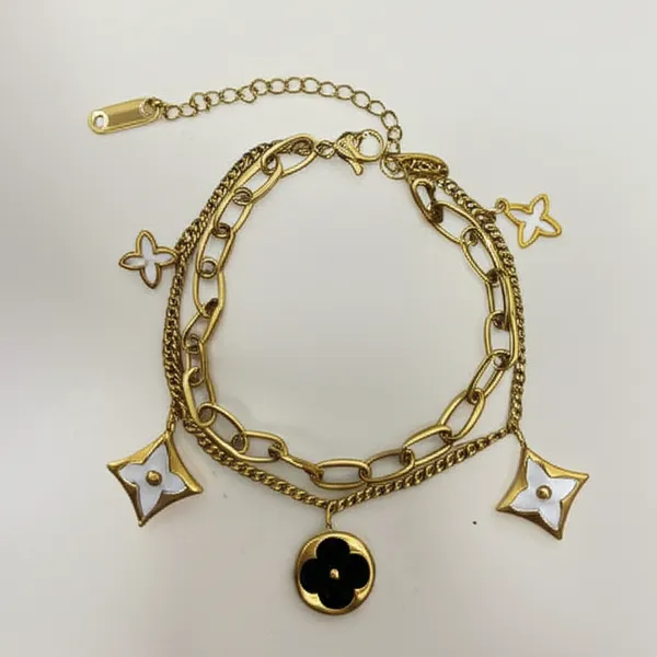Golden_Dual_Chain_Charm_Bracelet_With_Enamel_Accents