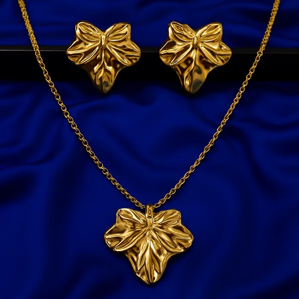 Golden_Leaf_Statement_Necklace_Set