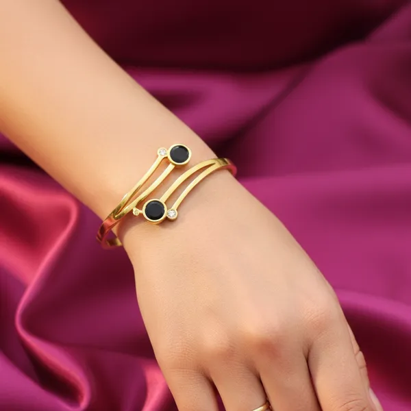 Gold-Plated_Luxe_Black_Onyx_&_Crystal_Anti-Tarnish_Cuff_Bracelet