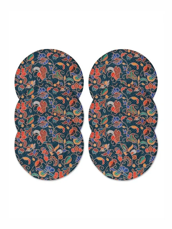 Navy_&_Orange_Printed_Pure_Cotton_Table_Placemats_(14_X_14_Inch)