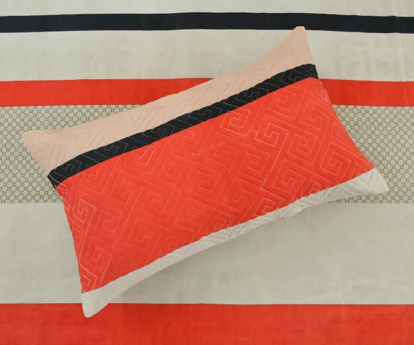 Red_Cotton_Luxurious_5_Piece_Bedsheet_Set_(1_King_Size_Flat_Bedsheet,_2_Quilted_Pillow_Covers_&_2_Quilted_Square_Shaped_Cushion_Covers_With_Fillers)