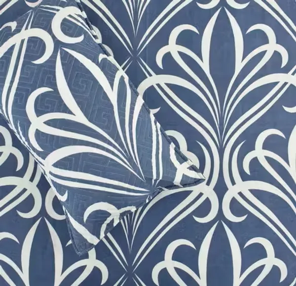 Blue_Cotton_Luxurious_5_Piece_Bedsheet_Set_(1_King_Size_Flat_Bedsheet,_2_Quilted_Pillow_Covers_&_2_Quilted_Square_Shaped_Cushion_Covers_With_Fillers)