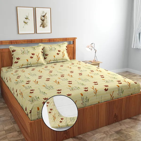 Cream_Premium_360_Degree_Elastic_Fitted_King_Size_Bedsheet_(72X78_Fits_Upto_8_Inches_Mattresses)