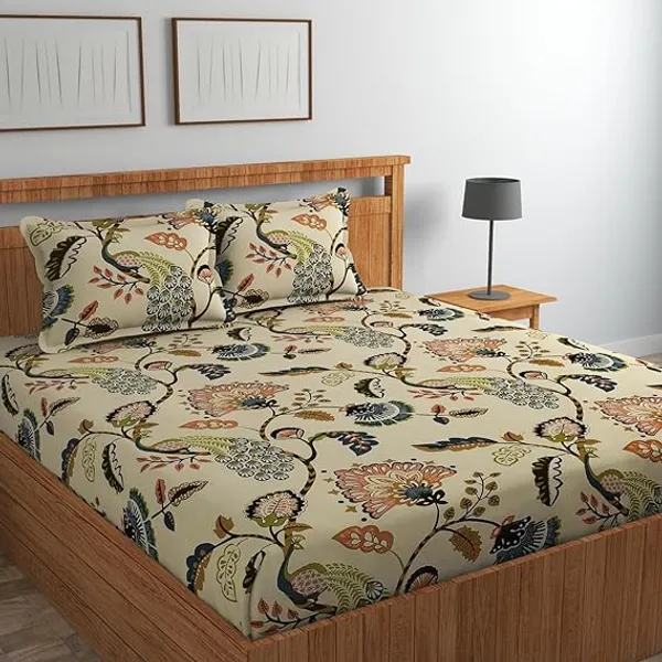 Beige_Premium_360_Degree_Elastic_Fitted_King_Size_Bedsheet_(72X78_Fits_Upto_8_Inches_Mattresses)