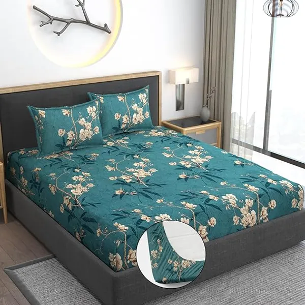 Blue_Premium_360_Degree_Elastic_Fitted_King_Size_Bedsheet_(72X78_Fits_Upto_8_Inches_Mattresses)