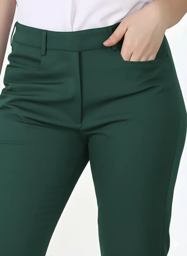 Bottle_Green_Formal_Slim_Fit_Trouser_For_Women