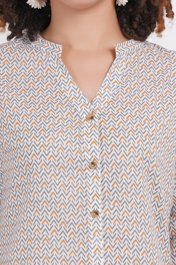 Cream_Printed_Women_Shirt