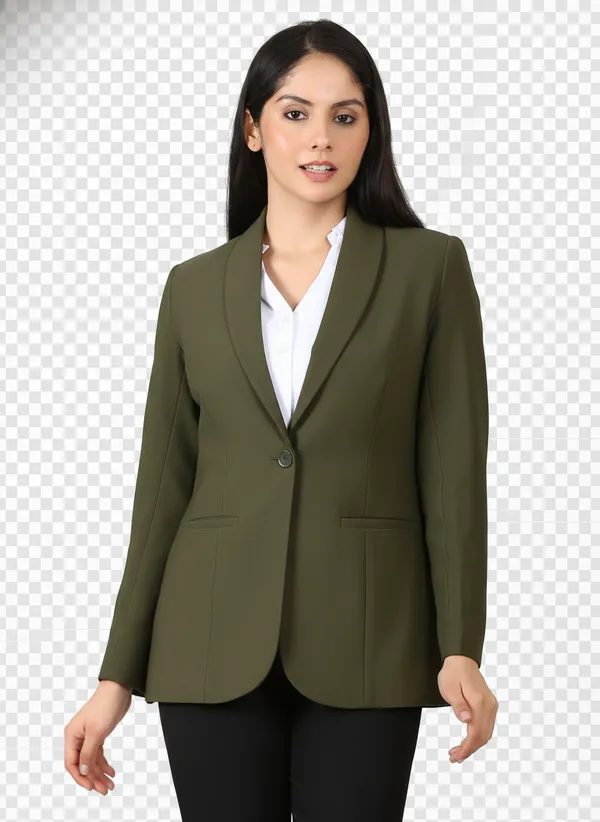 Dark_Green_Shawl_Lapel_Women_Blazer