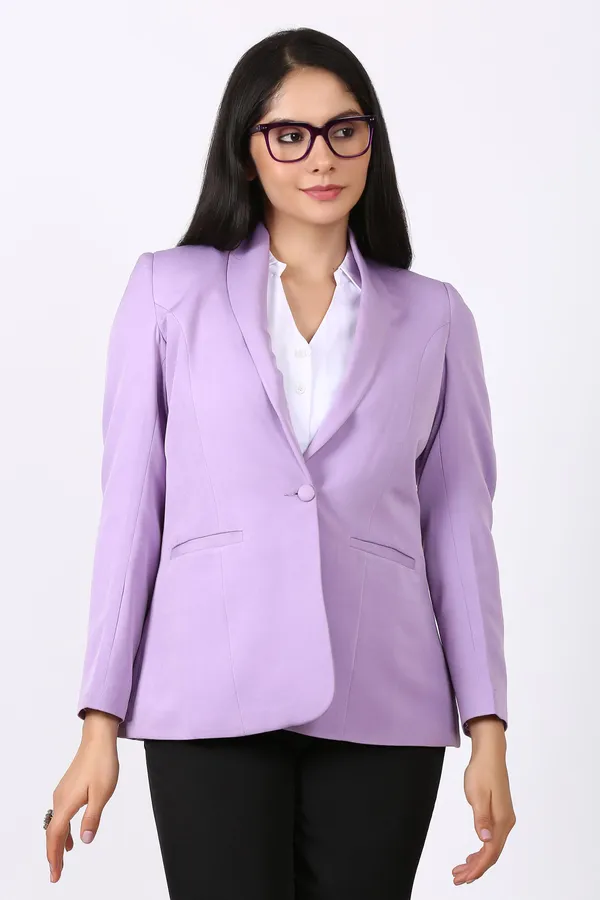 Purple_Polyester_Blend_Formal_Single_Breasted_Blazer_For_Women