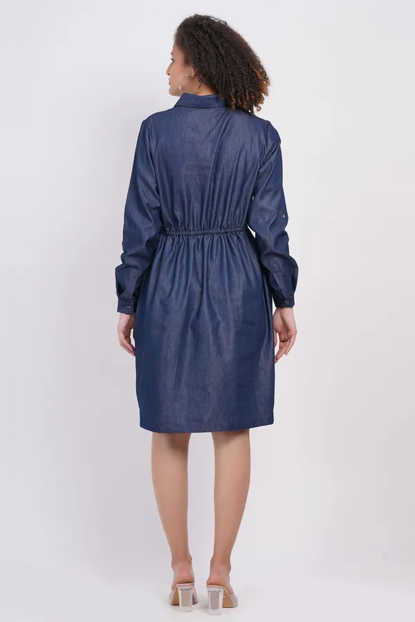 Blue_Denim_Casual_Solid_A-Line_Dress_For_Women