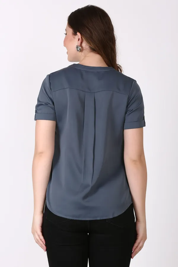 Grey_Cotton_Blend_Casual_Solid_Shirt_For_Women