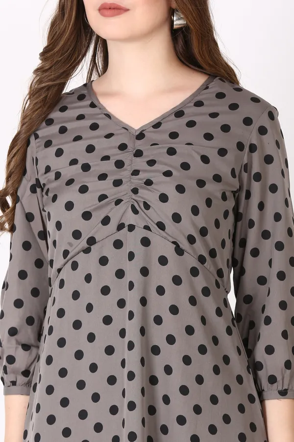 Grey_Crepe_Party_Polka_Print_A-Line_Dress_For_Women