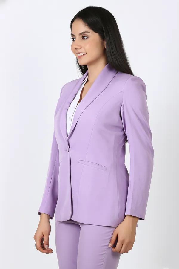 Lavender_Polyester_Blend_Formal_Pantsuit_Single_Button_Blazer_With_Straight_Pants_For_Women