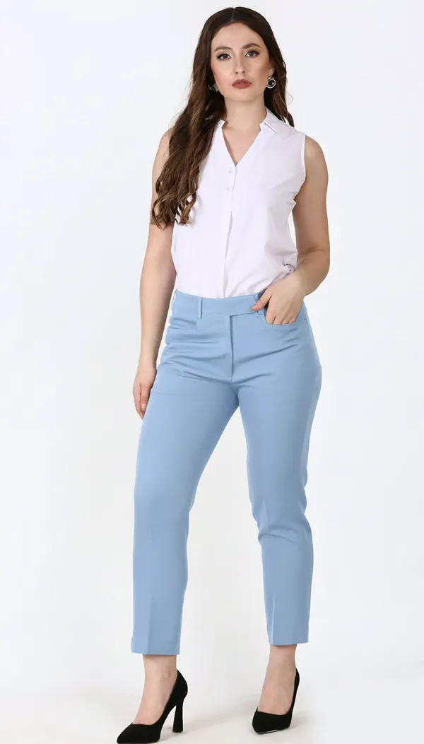 Light_Blue_Formal_Slim_Fit_Trouser_For_Women