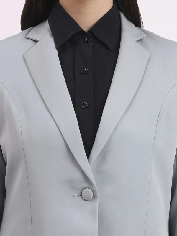 Light_Grey_Formal_Single_Breasted_Blazer_For_Women