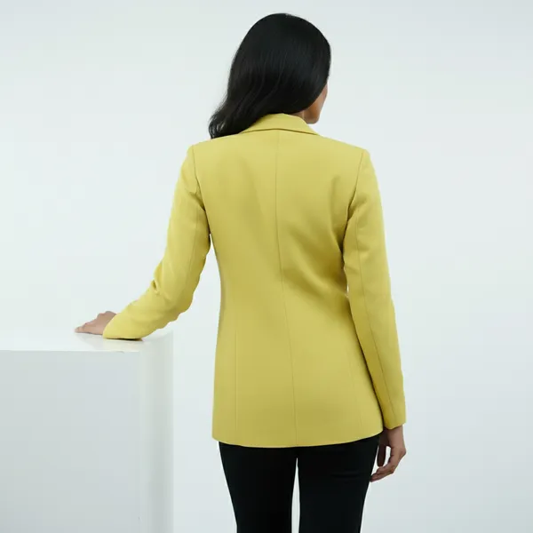 Lime_Yellow_Opend_Front_Women_Blazer