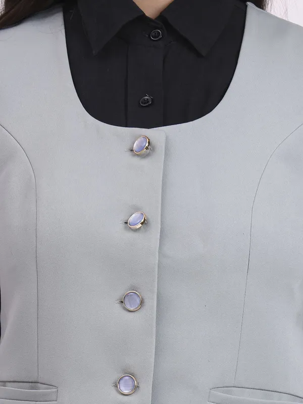 Lt_Grey_Waistcoat_with_Pant_set_Women_Suit