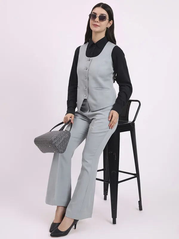 Lt_Grey_Waistcoat_with_Pant_set_Women_Suit