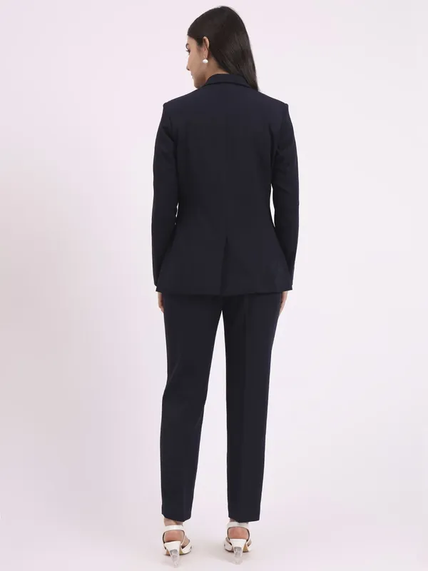 Navy_Polyester_Blend_Formal_Pantsuit_Single_Button_Blazer_With_Straight_Pants_For_Women