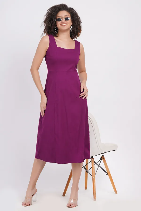 Purple_Women_Sleevless_Dress
