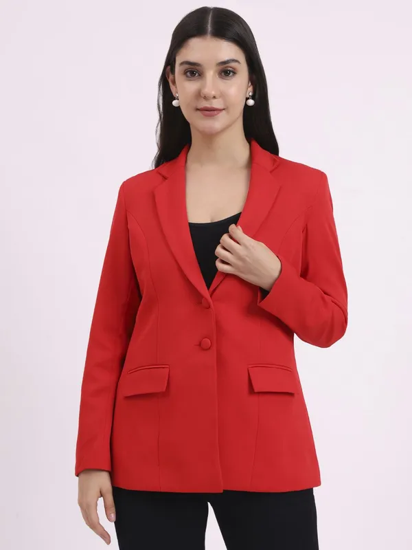 Red_Formal_Single_Breasted_Blazer_Notch_Lapel_For_Women