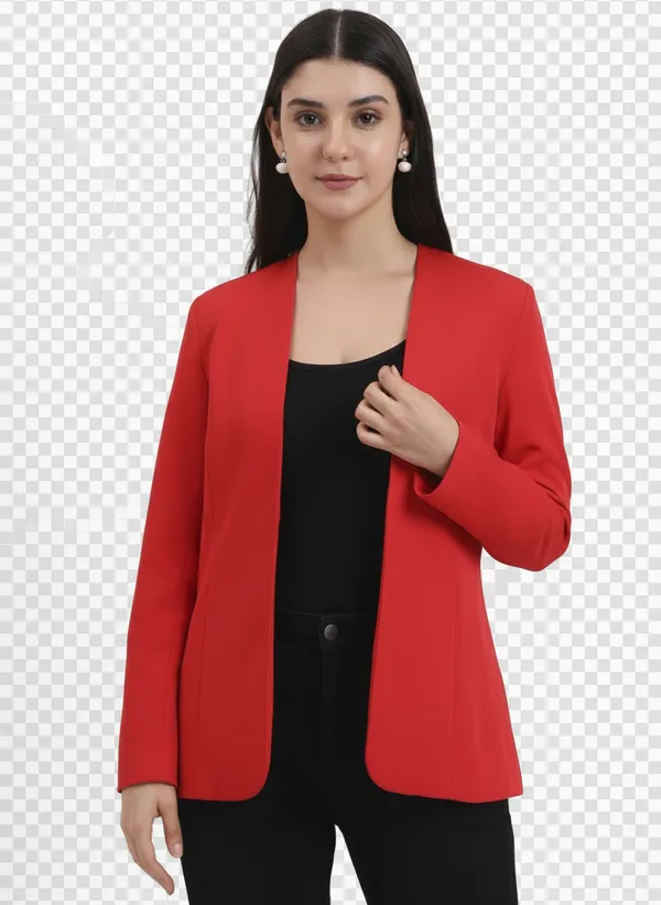 Red_Open_front_blazer_for_women
