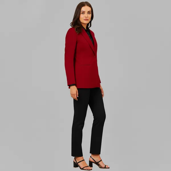 Red_Shawl_Lapel_Blazer_For_Women