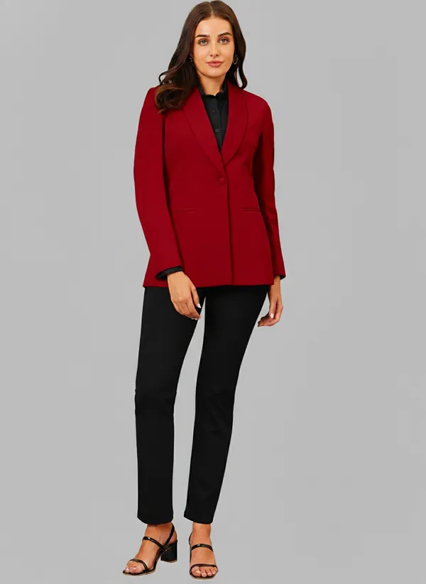 Red_Shawl_Lapel_Blazer_For_Women