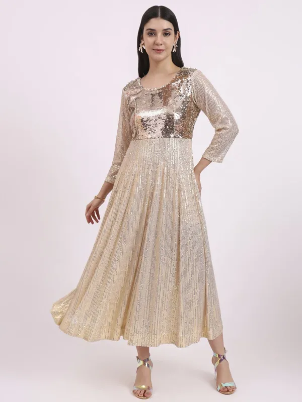 Women_Fit_and_Flare_Golden_yellow_Maxi/Full_Length_Dress