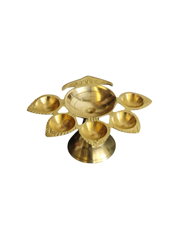 Gold_Brass_Premium_&_Elegant_Aarti_Diya_Set