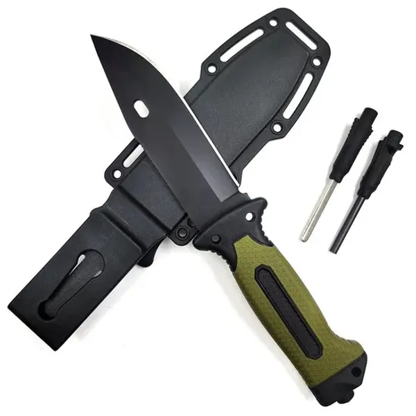 Rescue_Sheath,_Compass,_Whistle_&_Flint_Tactical_Survival_Knife