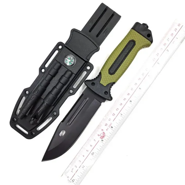 Rescue_Sheath,_Compass,_Whistle_&_Flint_Tactical_Survival_Knife