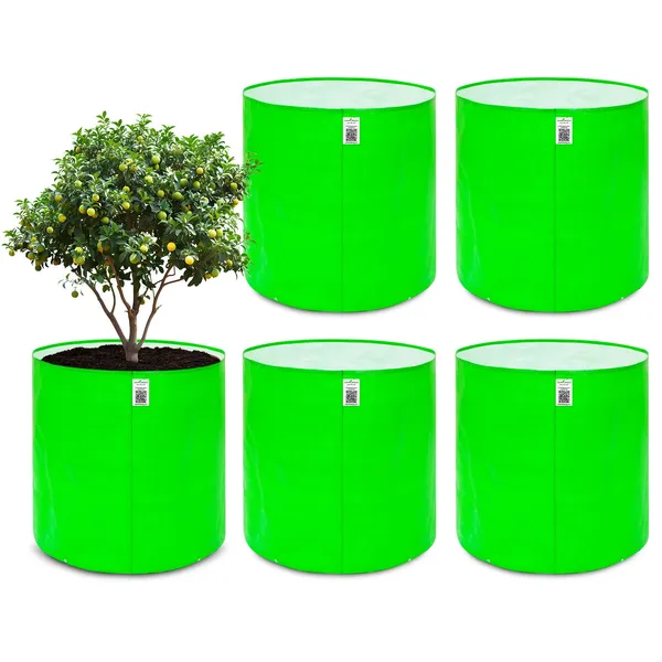Pack_Of_2_Green_Hdpe_Circular_Grow_Bag_18X18_In_260_Gsm