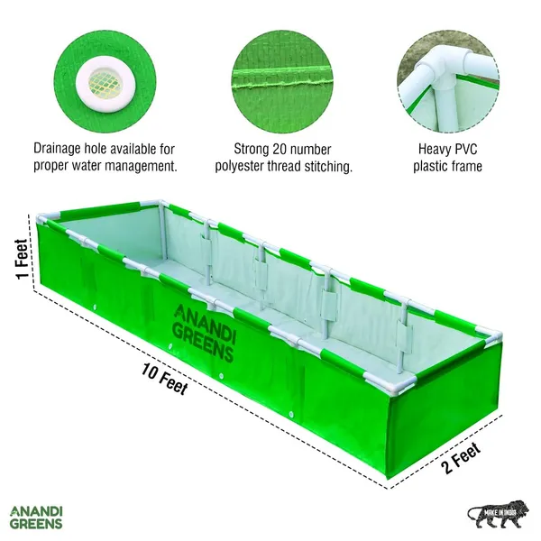 Green_Hdpe_Rectangular_Grow_Bag_10X2X1_Ft_360_Gsm