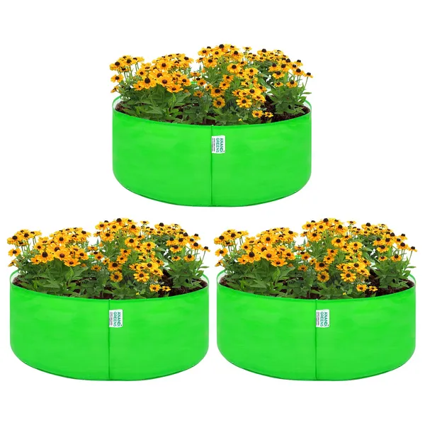 Pack_Of_3_Green_Hdpe_Circular_Grow_Bag__260_Gsm