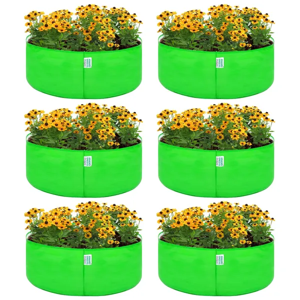 Pack_Of_6_Green_Hdpe_Circular_Grow_Bag_18X9_In_260_Gsm