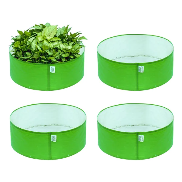 Pack_Of_4_Green_Hdpe_Circular_Grow_Bag__260_Gsm