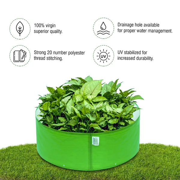 Pack_Of_8_Green_Hdpe_Circular_Grow_Bag_18X6_In_260_Gsm