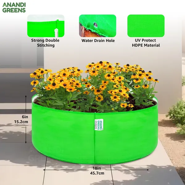 Pack_Of_4_Green_Hdpe_Circular_Grow_Bag_260_Gsm