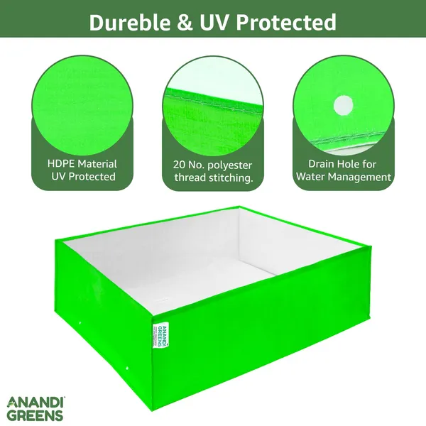Pack_Of_2_Green_Hdpe_Rectangle_Grow_Bag_24X18X9_In_260_Gsm
